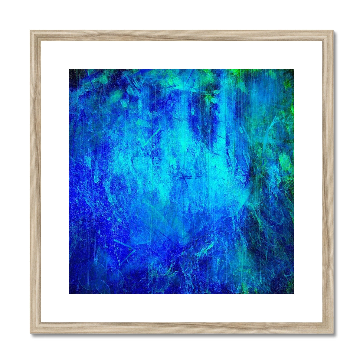 The Waterfall Abstract Painting | Framed & Mounted Prints From Scotland