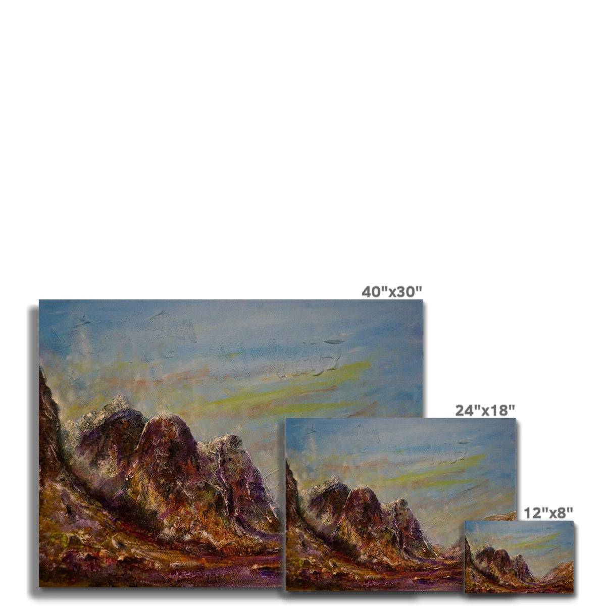 Three Sisters Glencoe Painting | Canvas Prints From Scotland