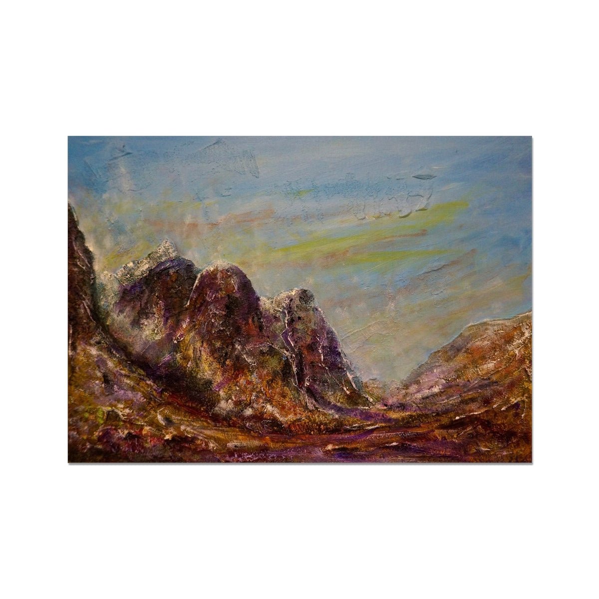 Three Sisters Glencoe Painting | Signed Art Prints From Scotland | By Scottish Artist Hunter