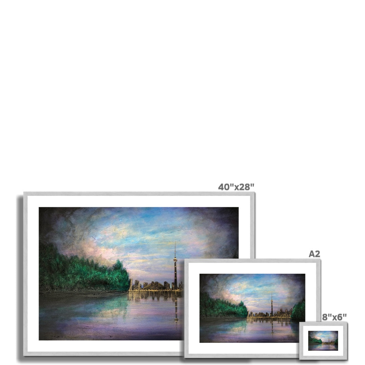 Toronto Last Light Painting | Antique Framed & Mounted Prints From Scotland