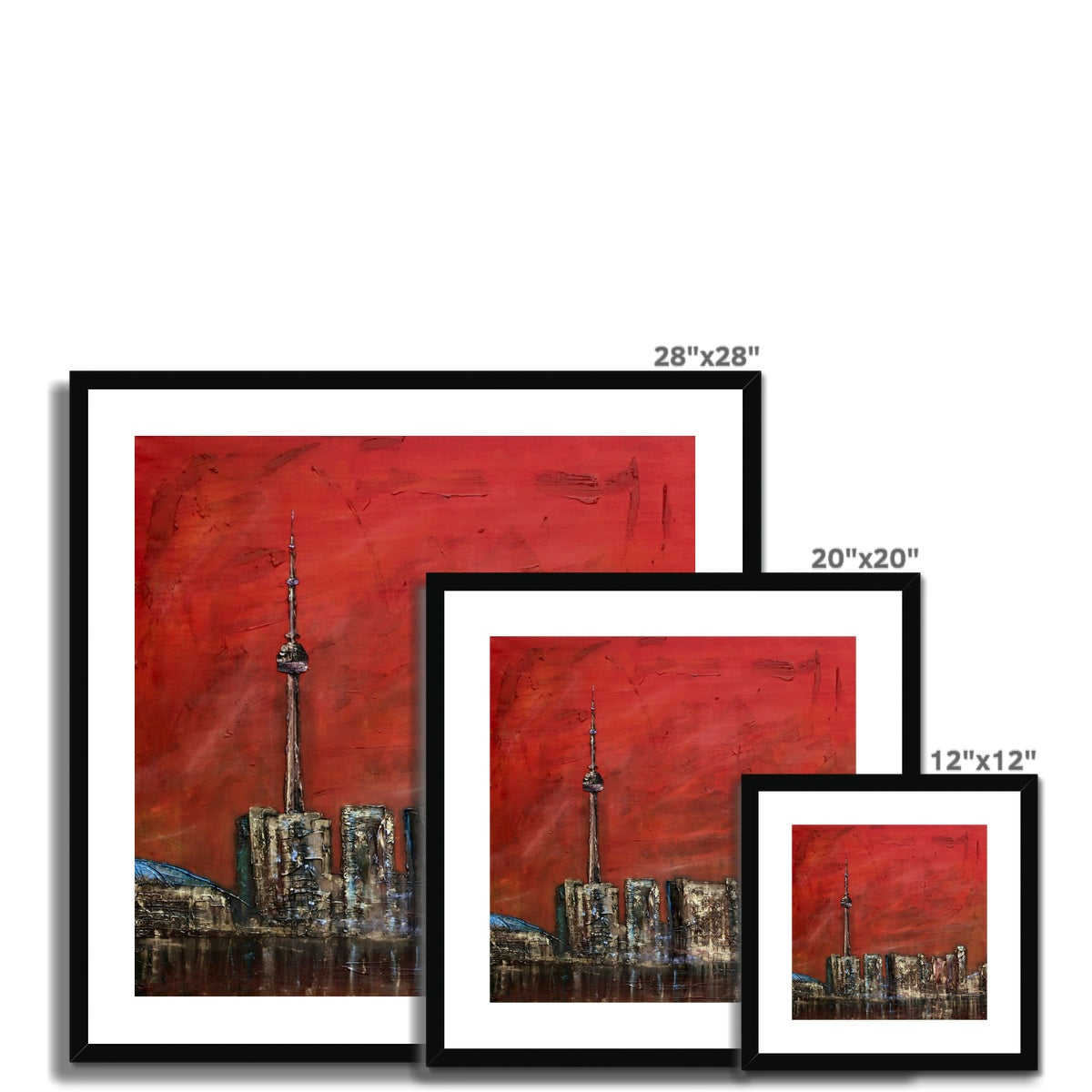 Toronto Sunset Painting | Framed &amp; Mounted Prints From Scotland