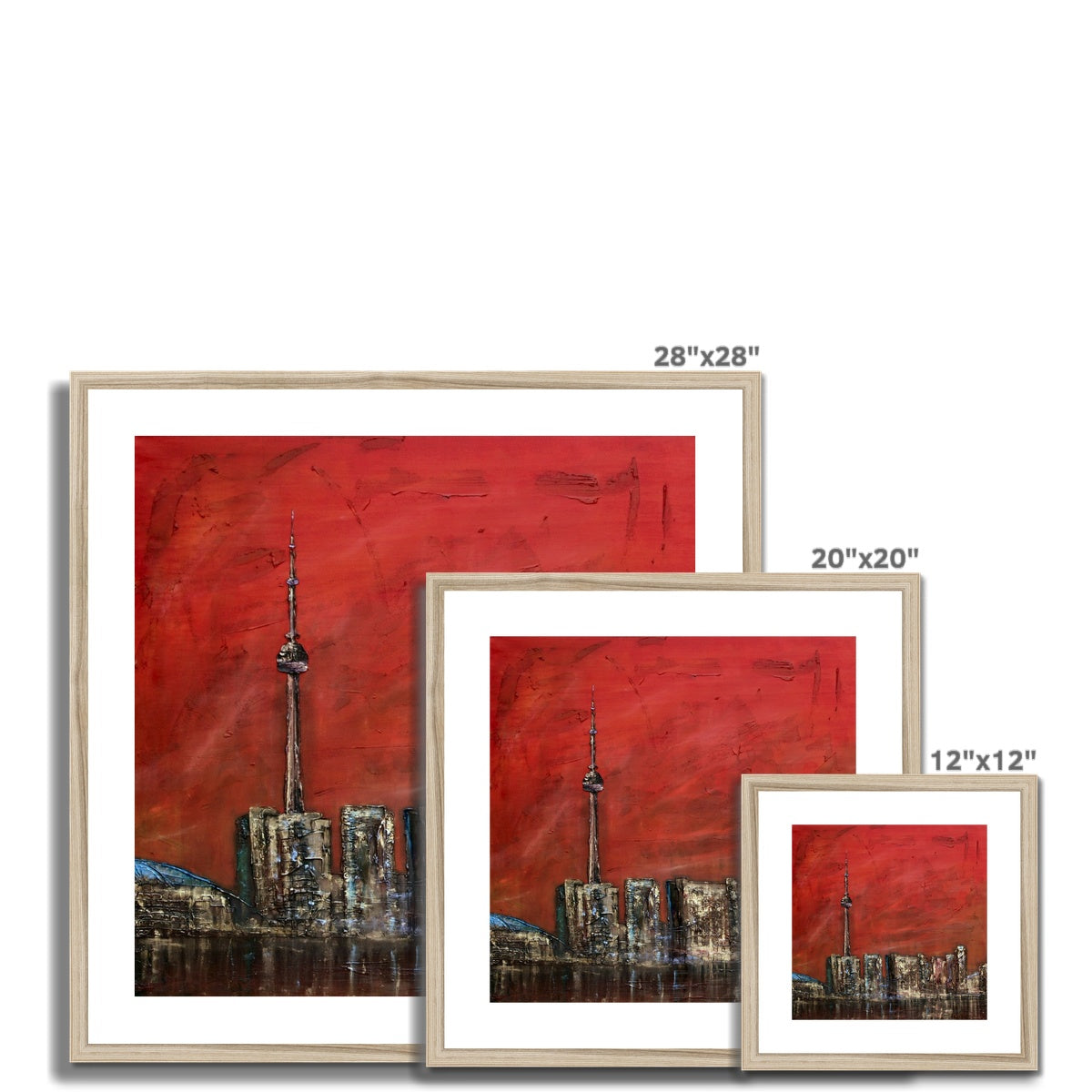 Toronto Sunset Painting | Framed & Mounted Prints From Scotland