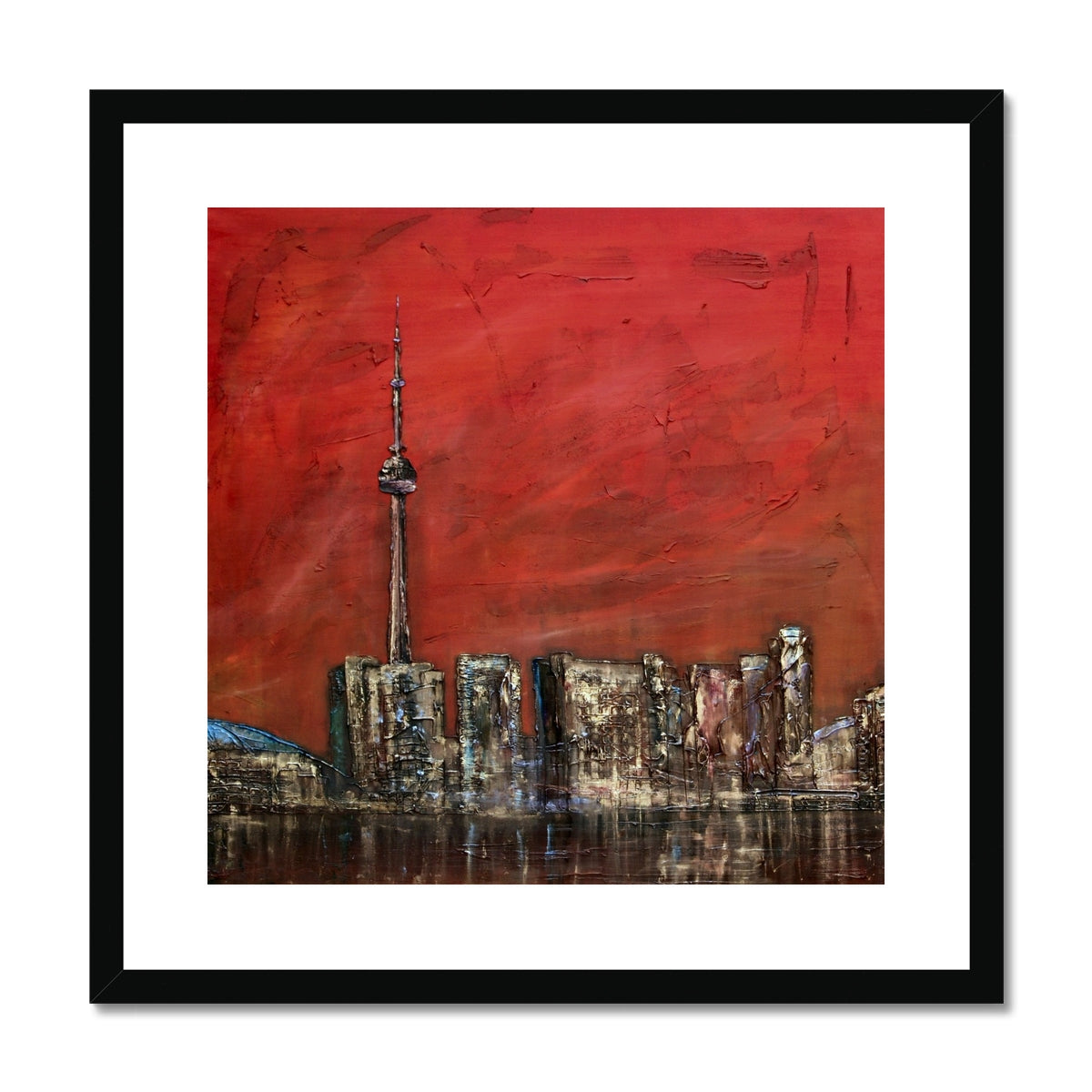 Toronto Sunset Painting | Framed &amp; Mounted Prints From Scotland