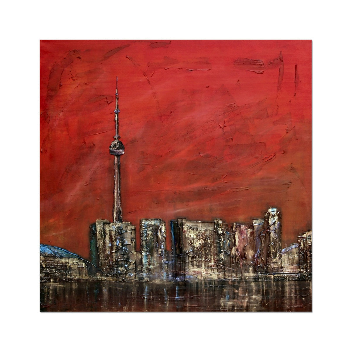 Toronto Sunset Painting | Artist Proof Collector Prints From Scotland