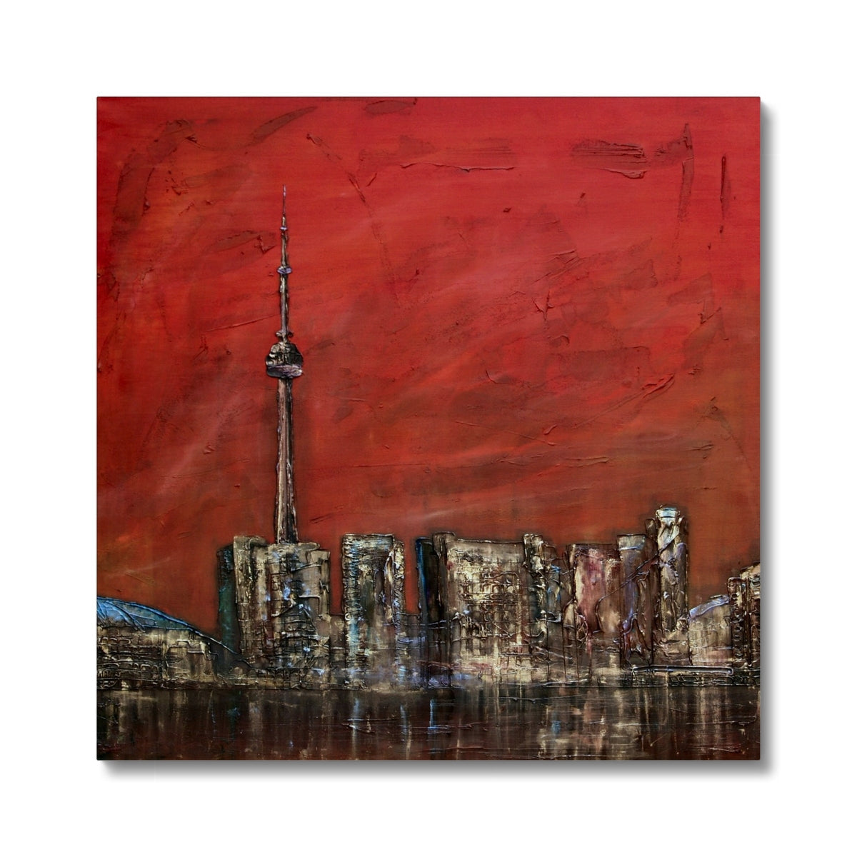 Toronto Sunset Painting | Canvas From Scotland