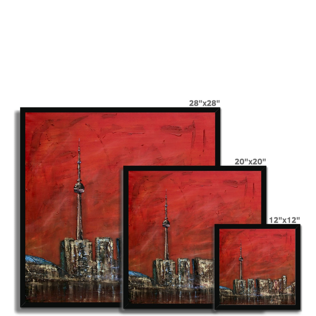 Toronto Sunset Painting | Framed Prints From Scotland