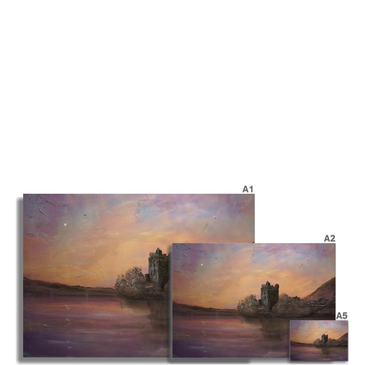 Urquhart Castle Moonlight Prints