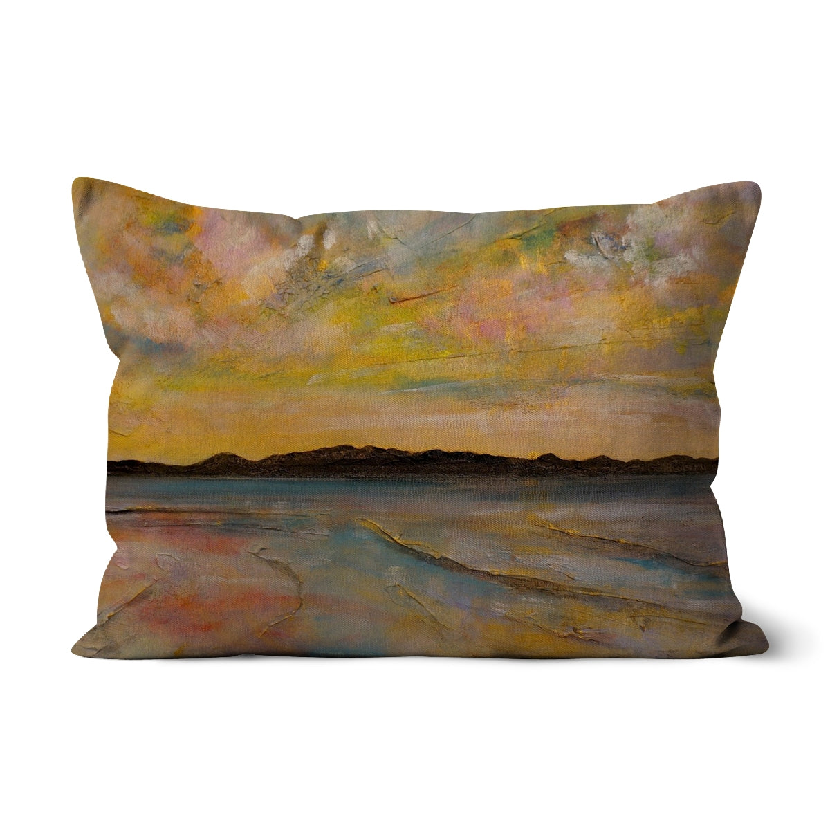 Vallay Island North Uist Art Gifts Cushion | Hebridean Islands Art Gallery | Paintings, Prints, Homeware and Art Gifts From Scotland By Scottish Artist Kevin Hunter