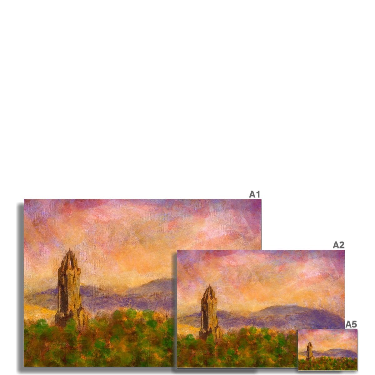 Wallace Monument Dusk Painting | Fine Art Prints From Scotland