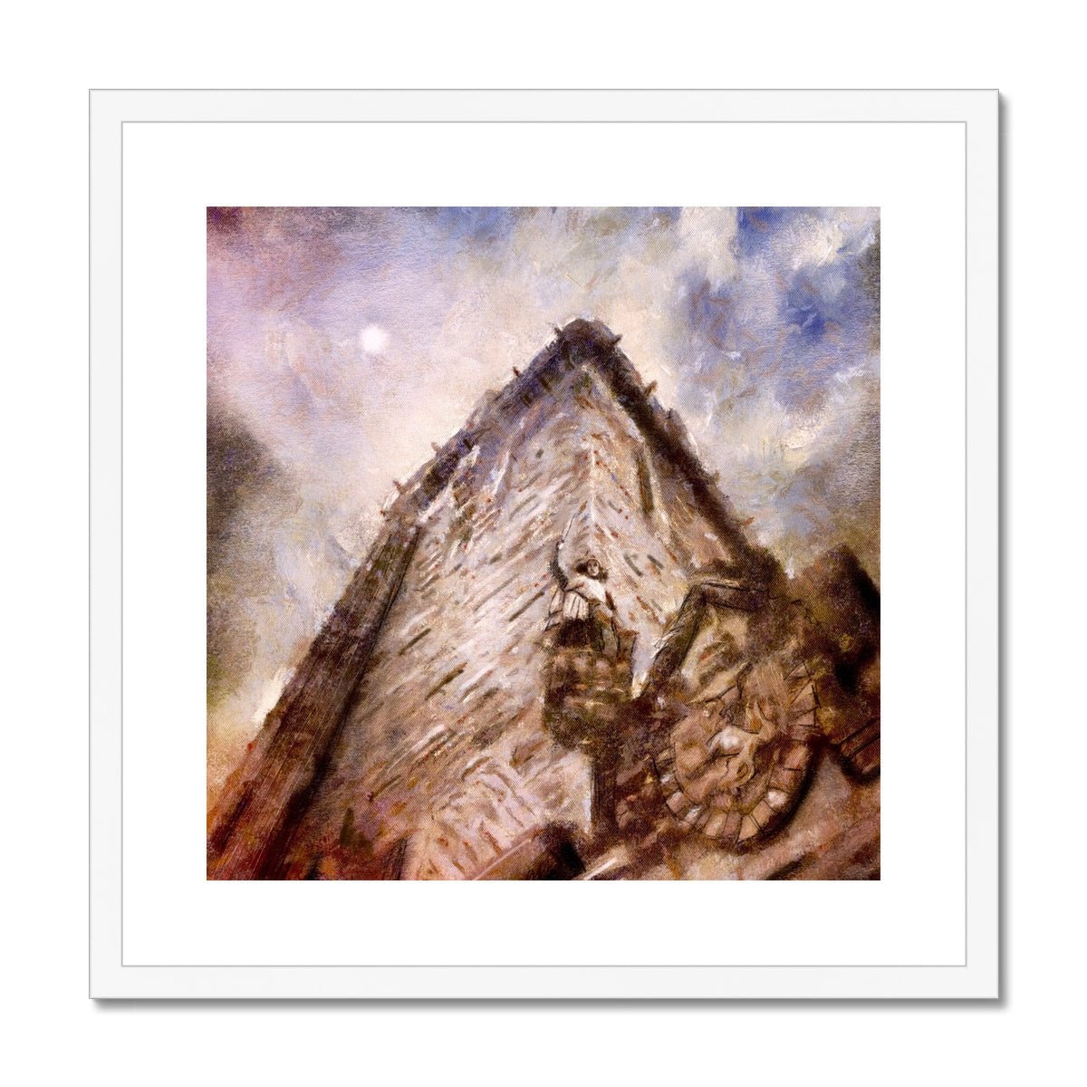 Wallace Monument Moonlight Painting | Framed &amp; Mounted Prints From Scotland