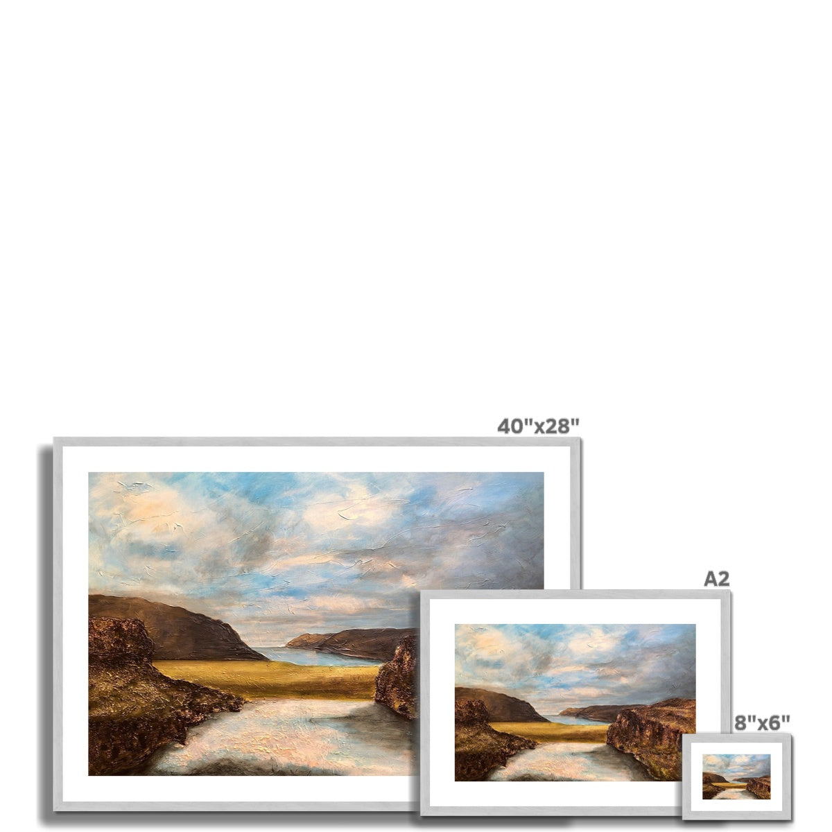 Westfjords Iceland Painting | Antique Framed & Mounted Prints From Scotland