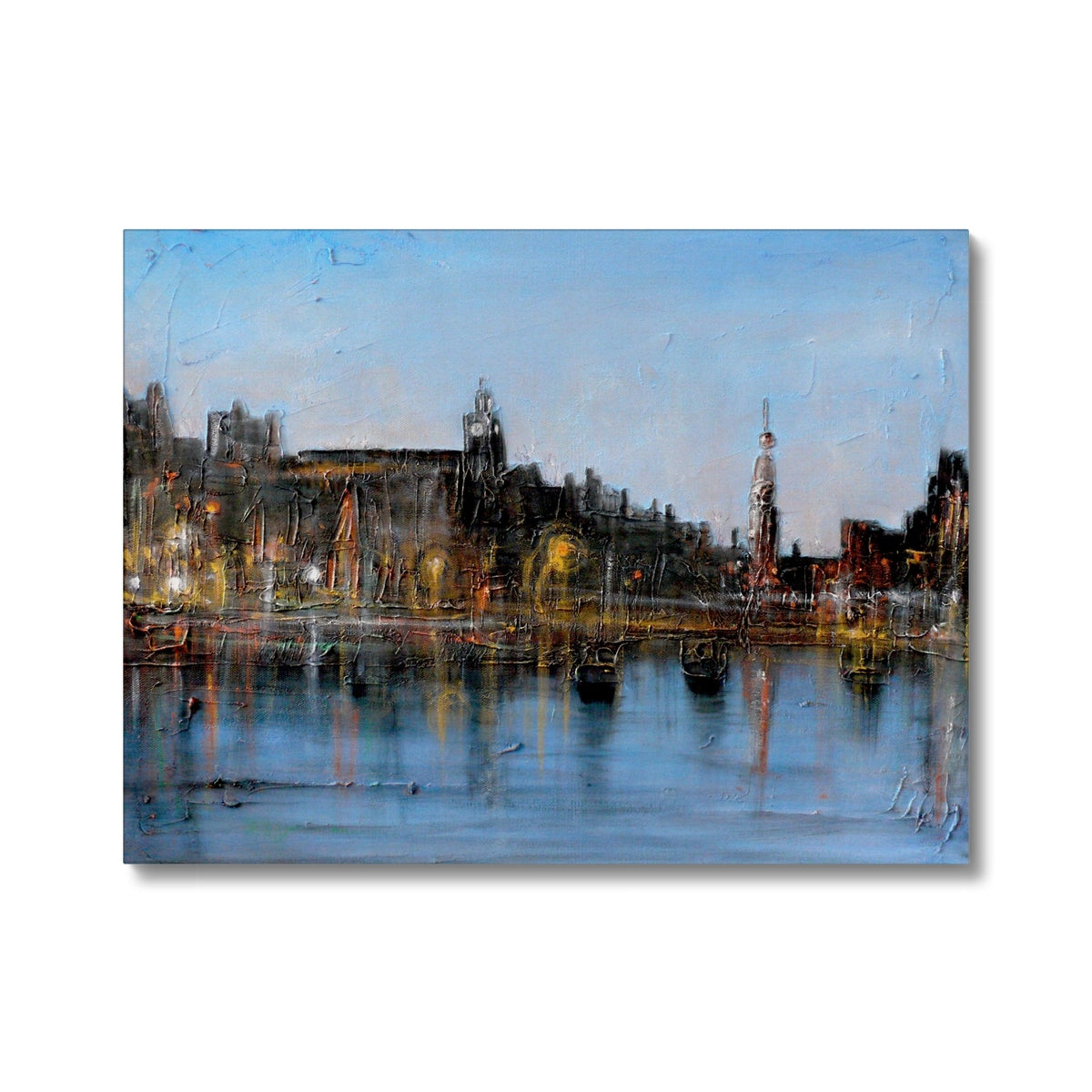 Winter In Amsterdam Painting | Canvas Prints From Scotland