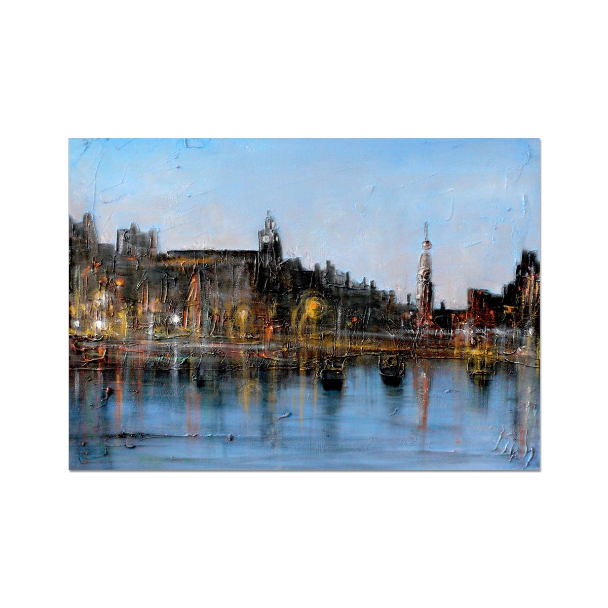 Winter In Amsterdam Painting | Fine Art Prints From Scotland