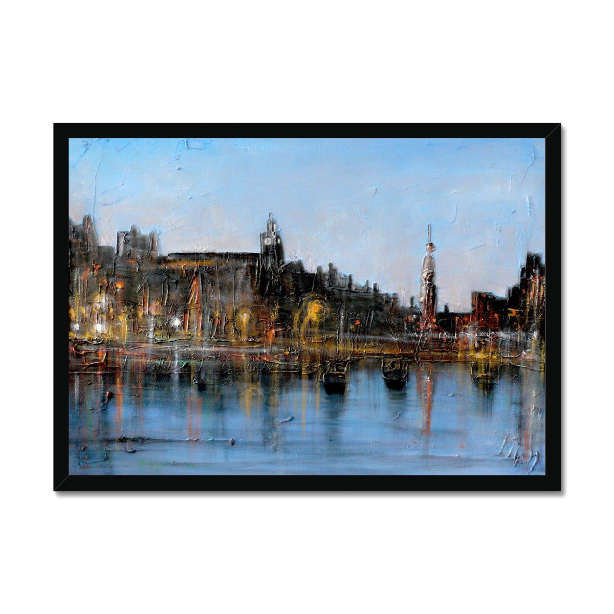 Winter In Amsterdam Painting | Framed Prints From Scotland