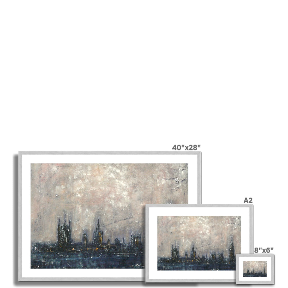 Winter In London Painting | Antique Framed & Mounted Prints From Scotland